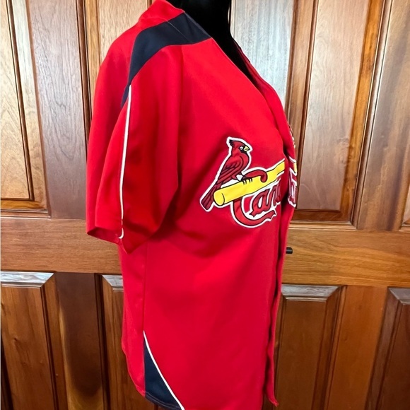 Majestic Authentic St. Louis Cardinals Albert Pujols #5 Red MLB Jersey Adult S - Picture 4 of 10